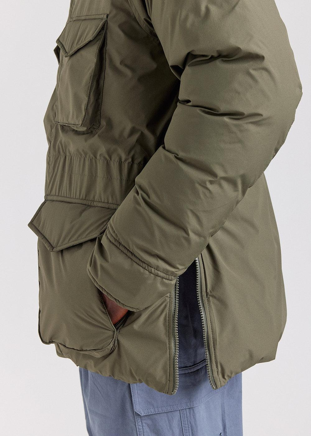 Pyrenex Parka Homme Pyrenex Bazus En Duvet Naturel Khaki