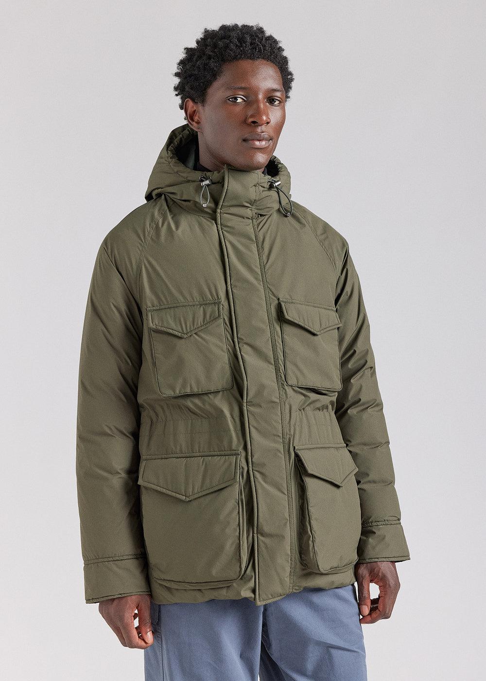 pyrenex Parka homme Pyrenex Bazus en duvet naturel khaki