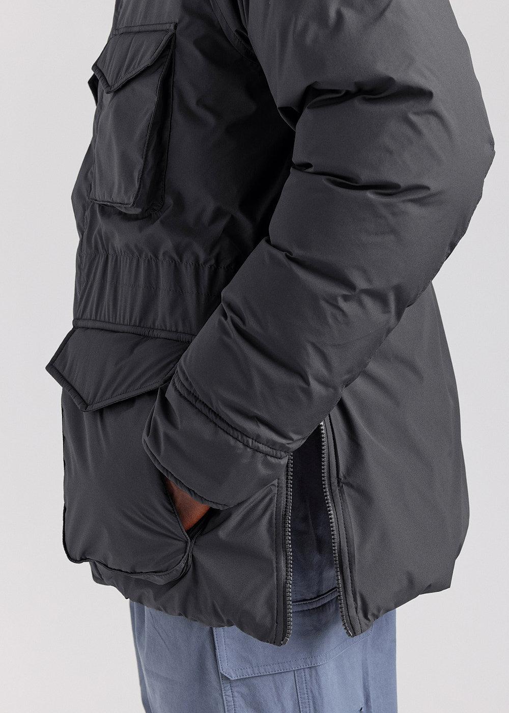 Pyrenex Parka Homme Pyrenex Bazus En Duvet Naturel Noire