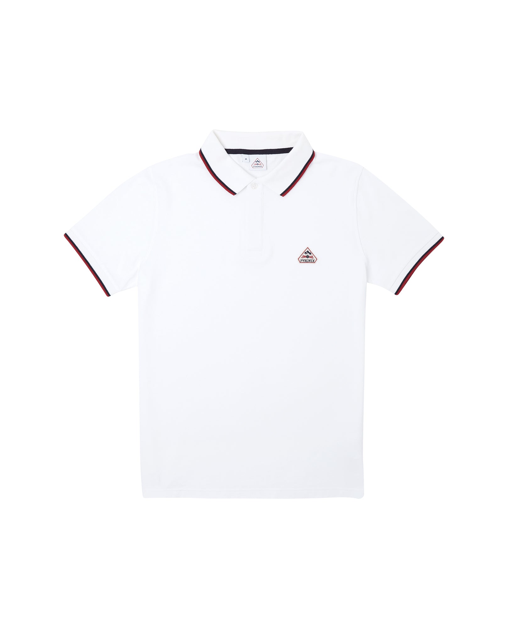 Pyrenex Polo Homme En Coton Biologique Pyrenex Leyre Blanc