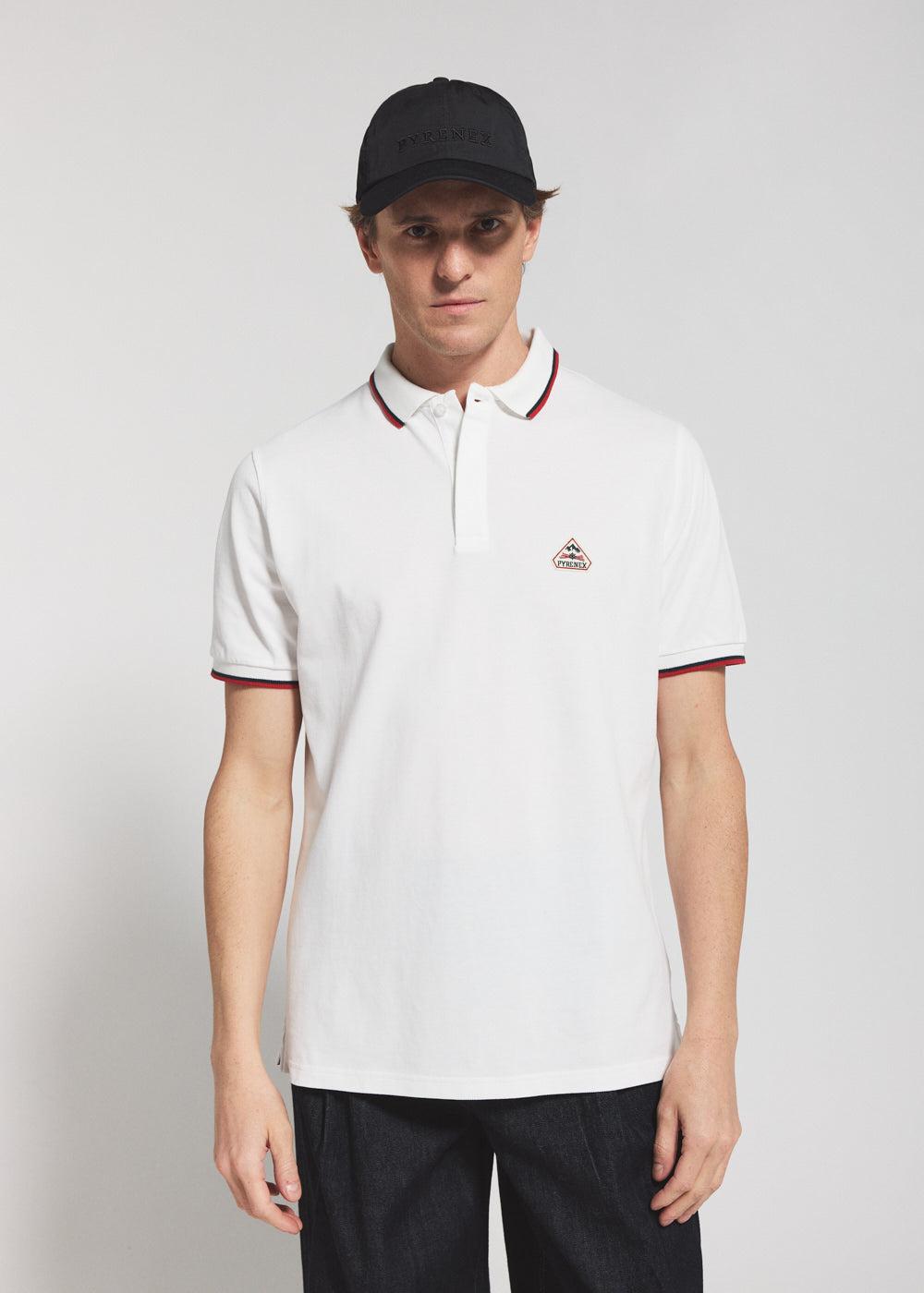 pyrenex Polo homme en coton biologique Pyrenex Leyre blanc