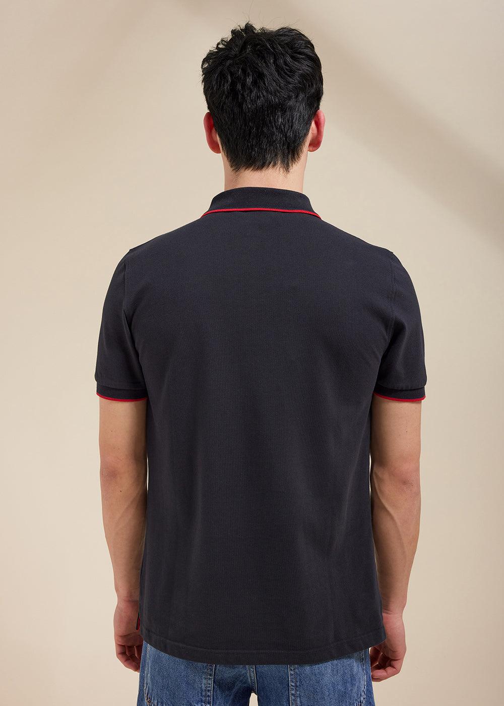 Pyrenex Polo Homme En Coton Biologique Pyrenex Leyre Bleu Foncé