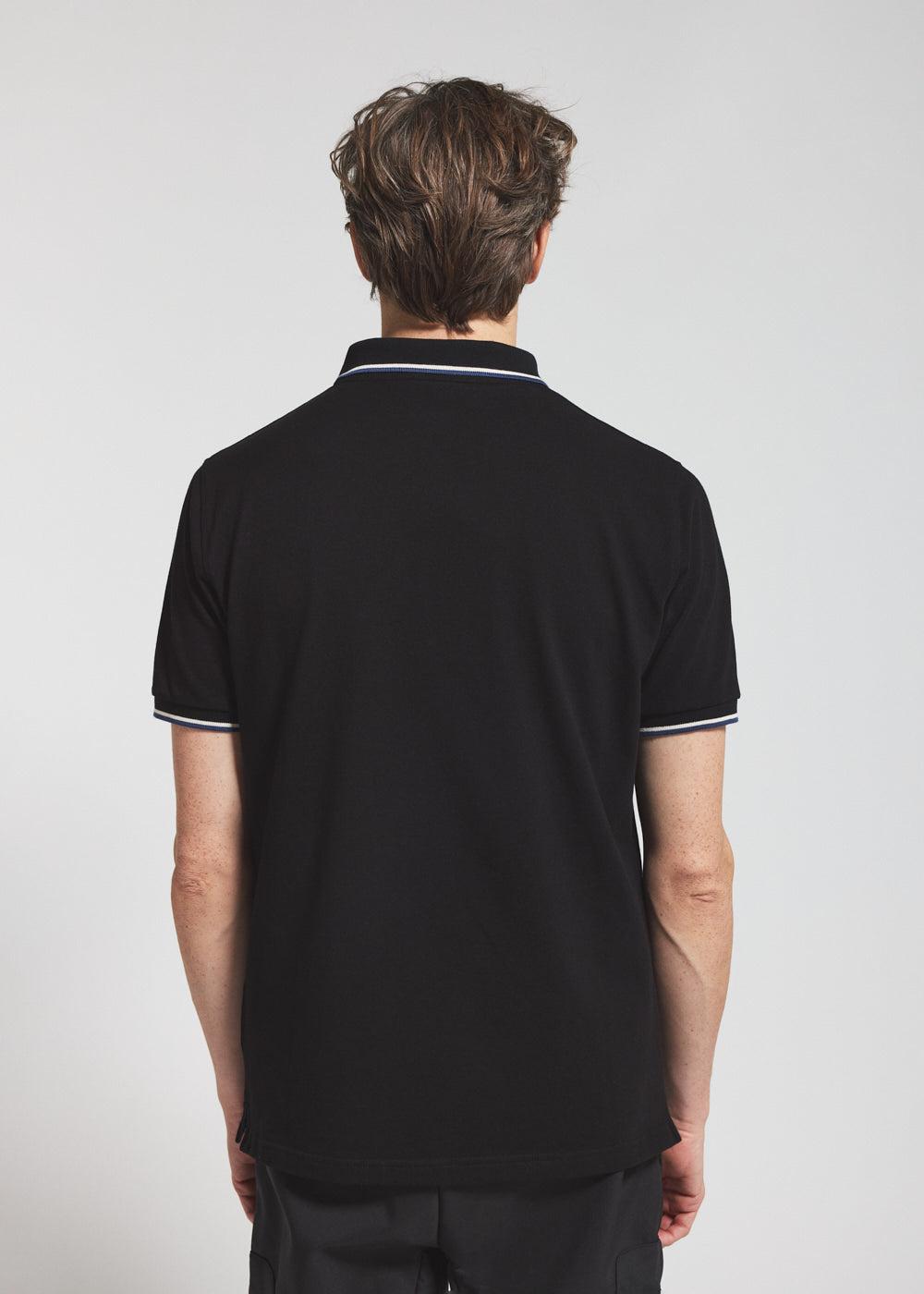 Pyrenex Polo Homme En Coton Biologique Pyrenex Leyre Noir