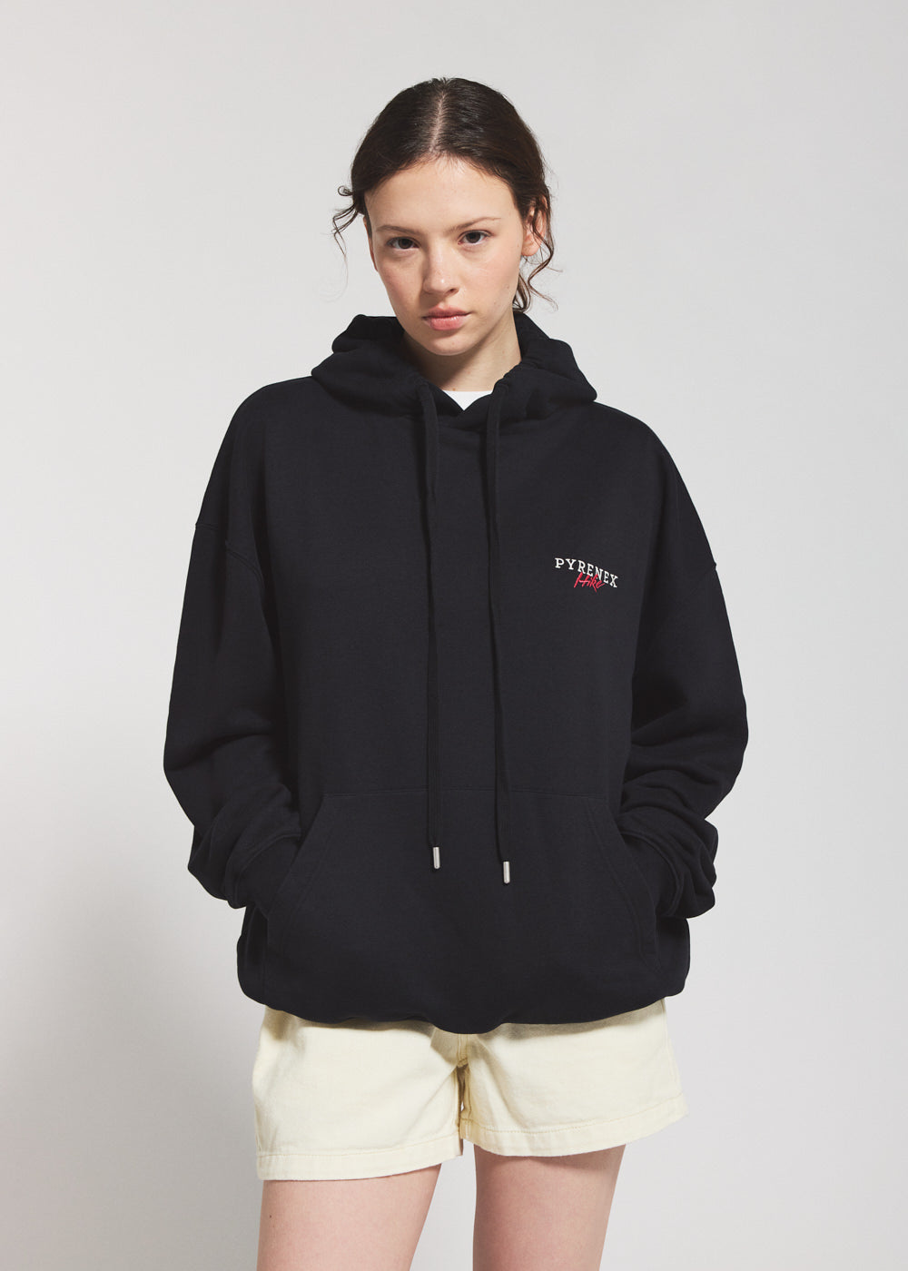 Pyrenex Pullover Unisexe à Capuche En Coton Biologique Pyrenex Sierra Noir