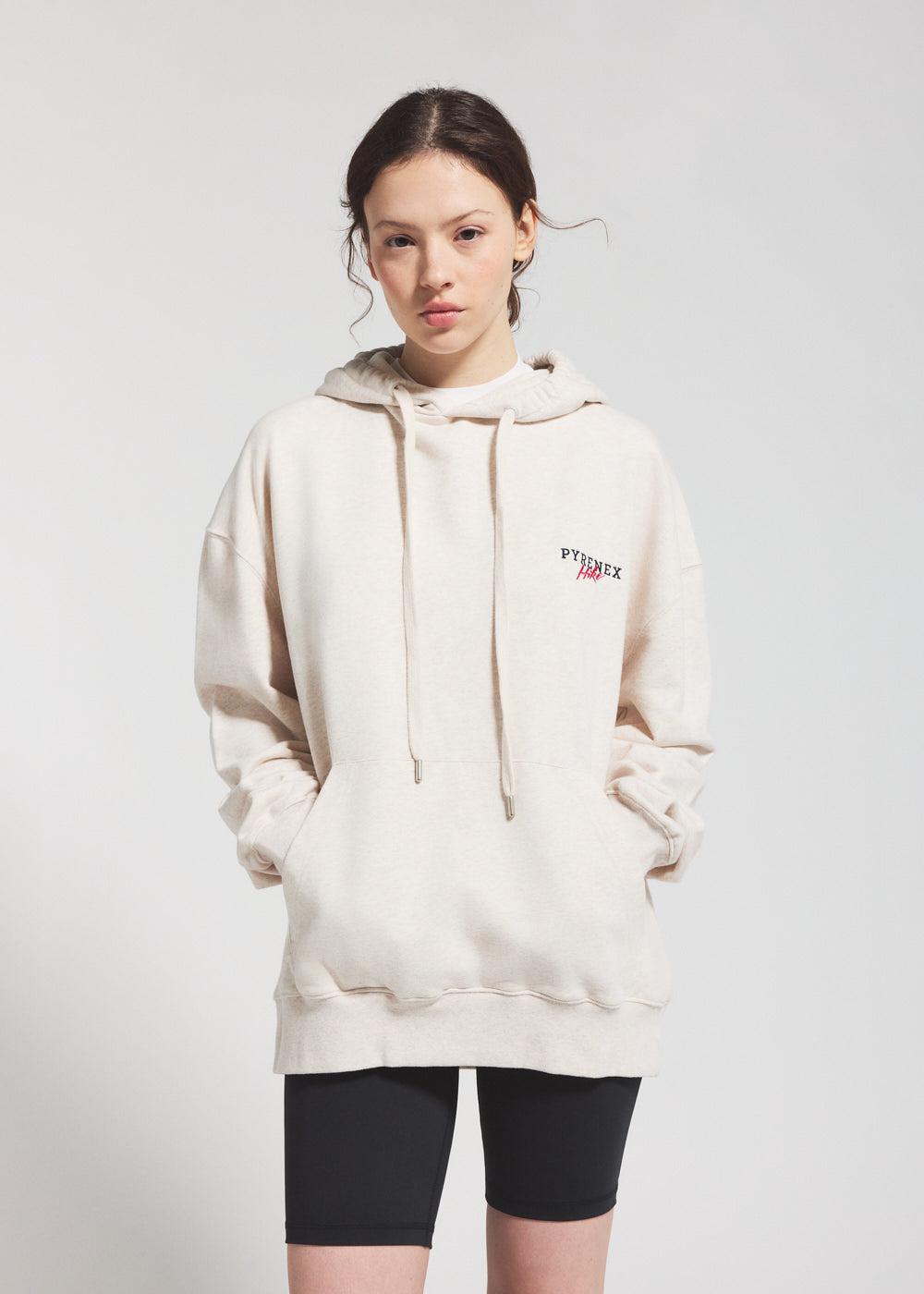 Pyrenex Pullover Unisexe à Capuche En Coton Biologique Pyrenex Sierra Crème