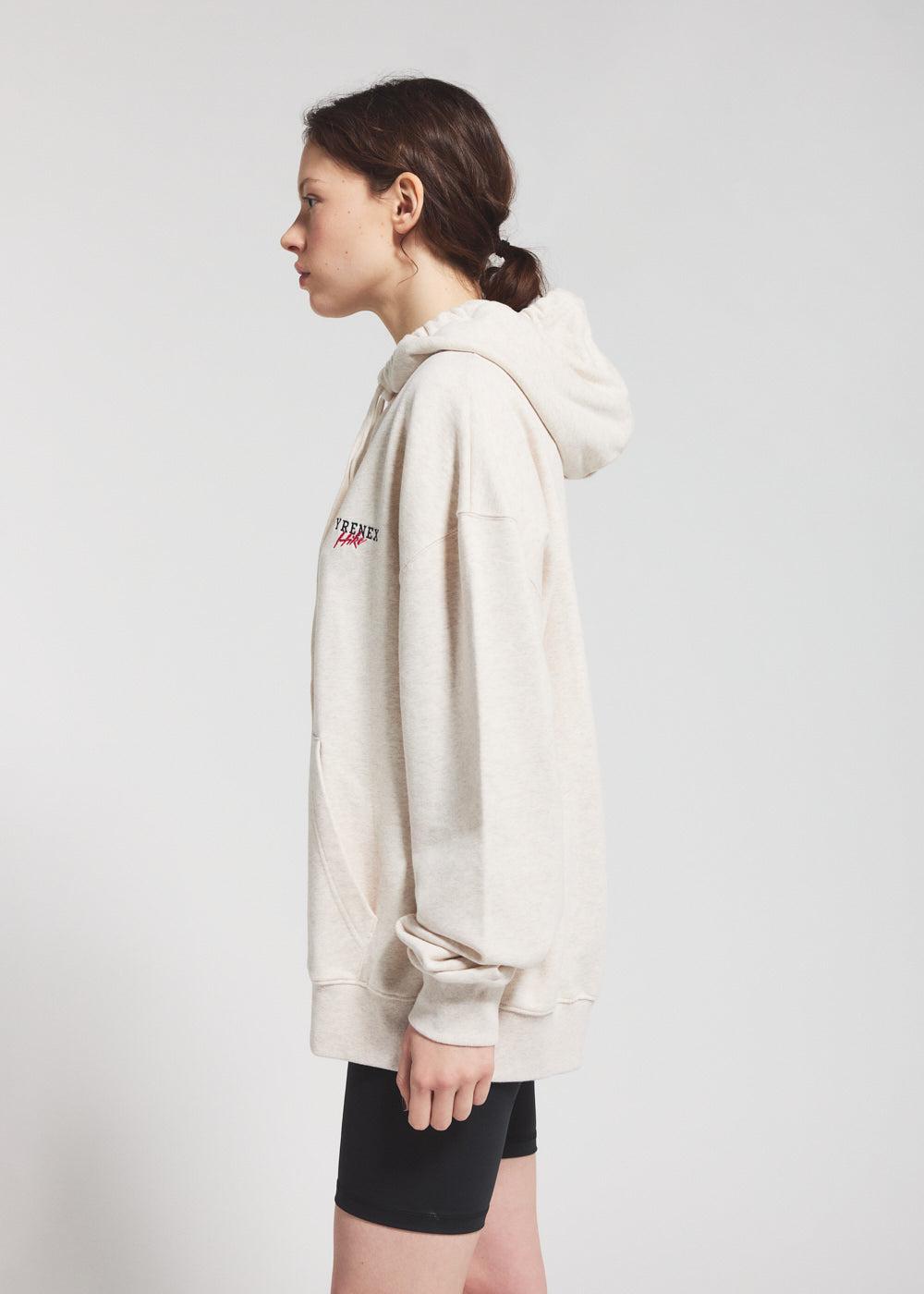 Pyrenex Pullover Unisexe à Capuche En Coton Biologique Pyrenex Sierra Crème