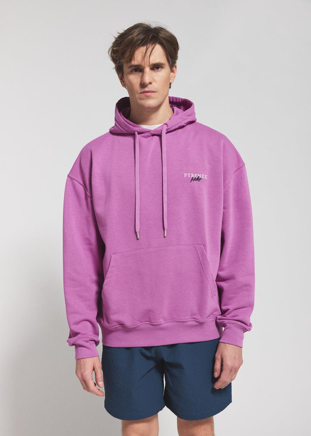Pyrenex Pullover Unisexe à Capuche En Coton Biologique Pyrenex Sierra Violet