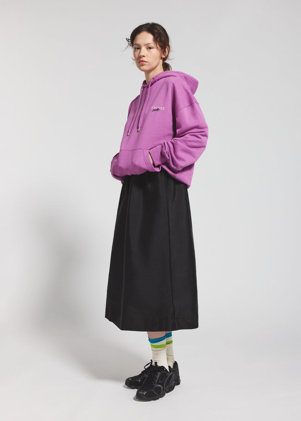 Pyrenex Pullover Unisexe à Capuche En Coton Biologique Pyrenex Sierra Violet