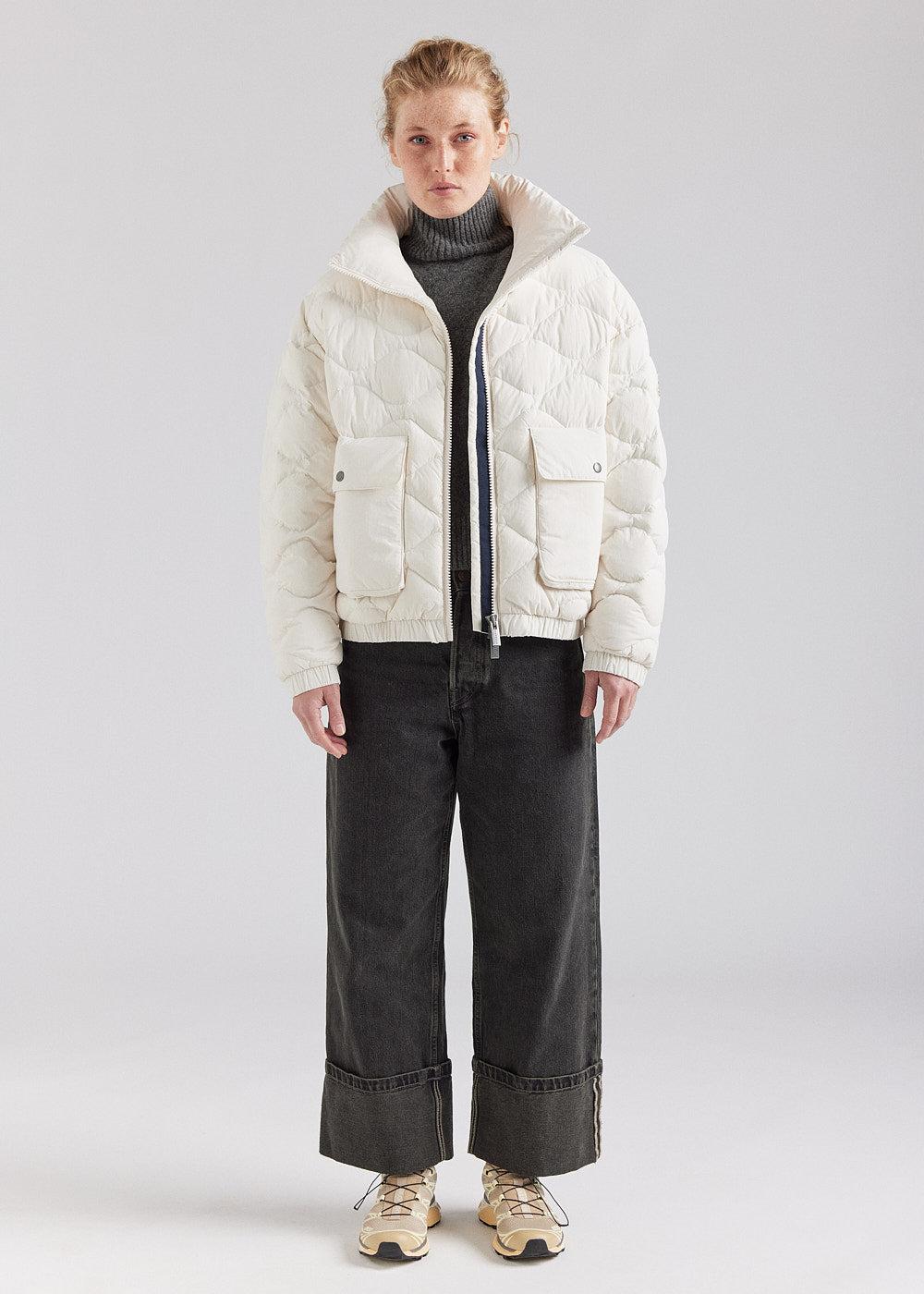 Pyrenex Doudoune Courte Bomber Pyrenex Enola Chalk