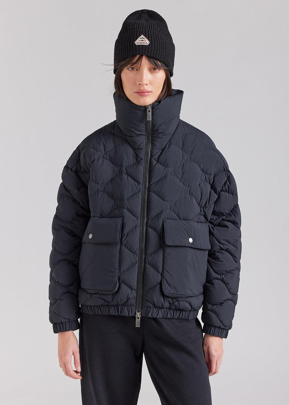 pyrenex Doudoune courte bomber Pyrenex Enola noire pyrenex Doudoune courte bomber Pyrenex Enola noire