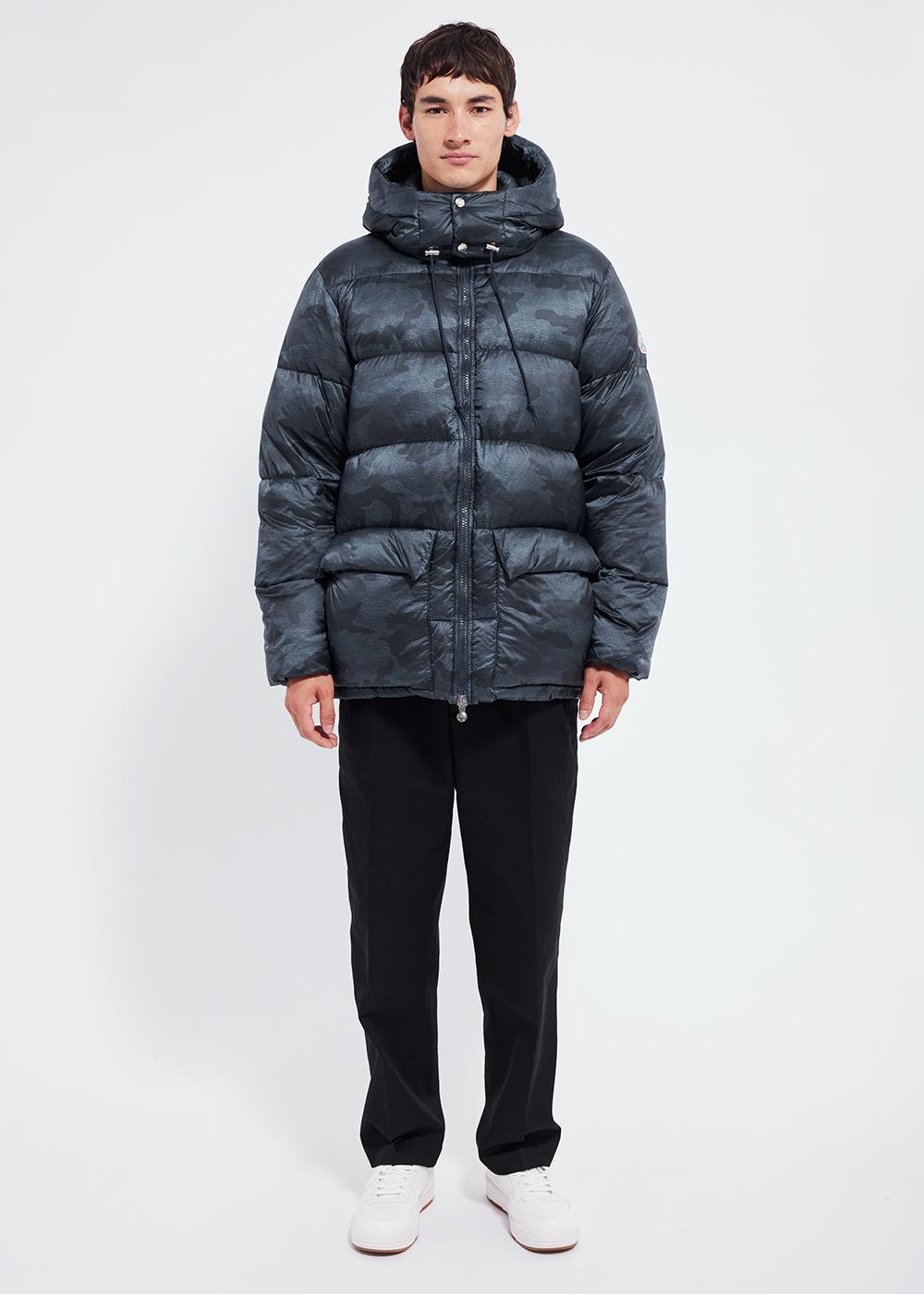 pyrenex Doudoune homme Evolve Camo Camo blue print