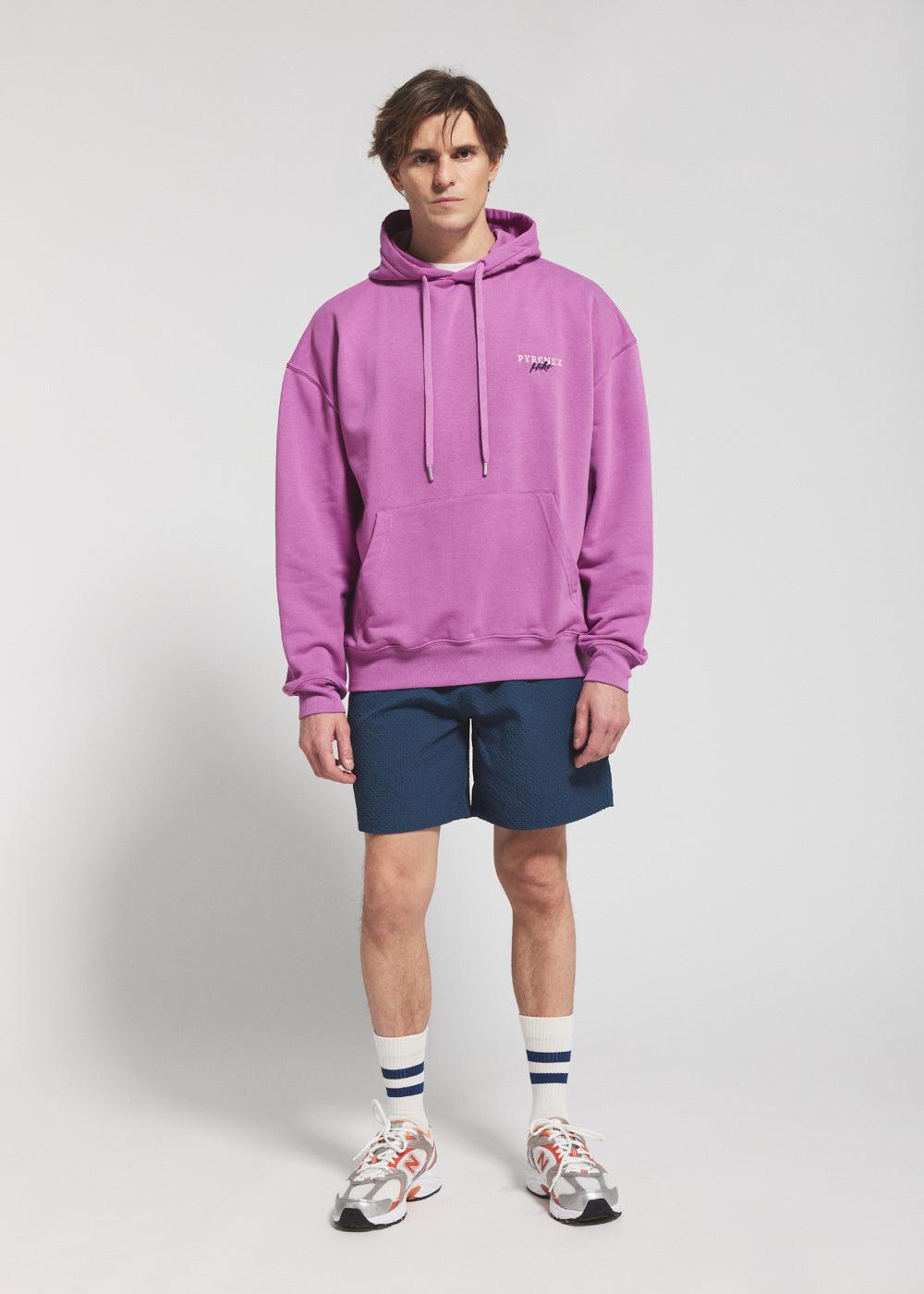 pyrenex Short homme en tissu léger Horzain bleu