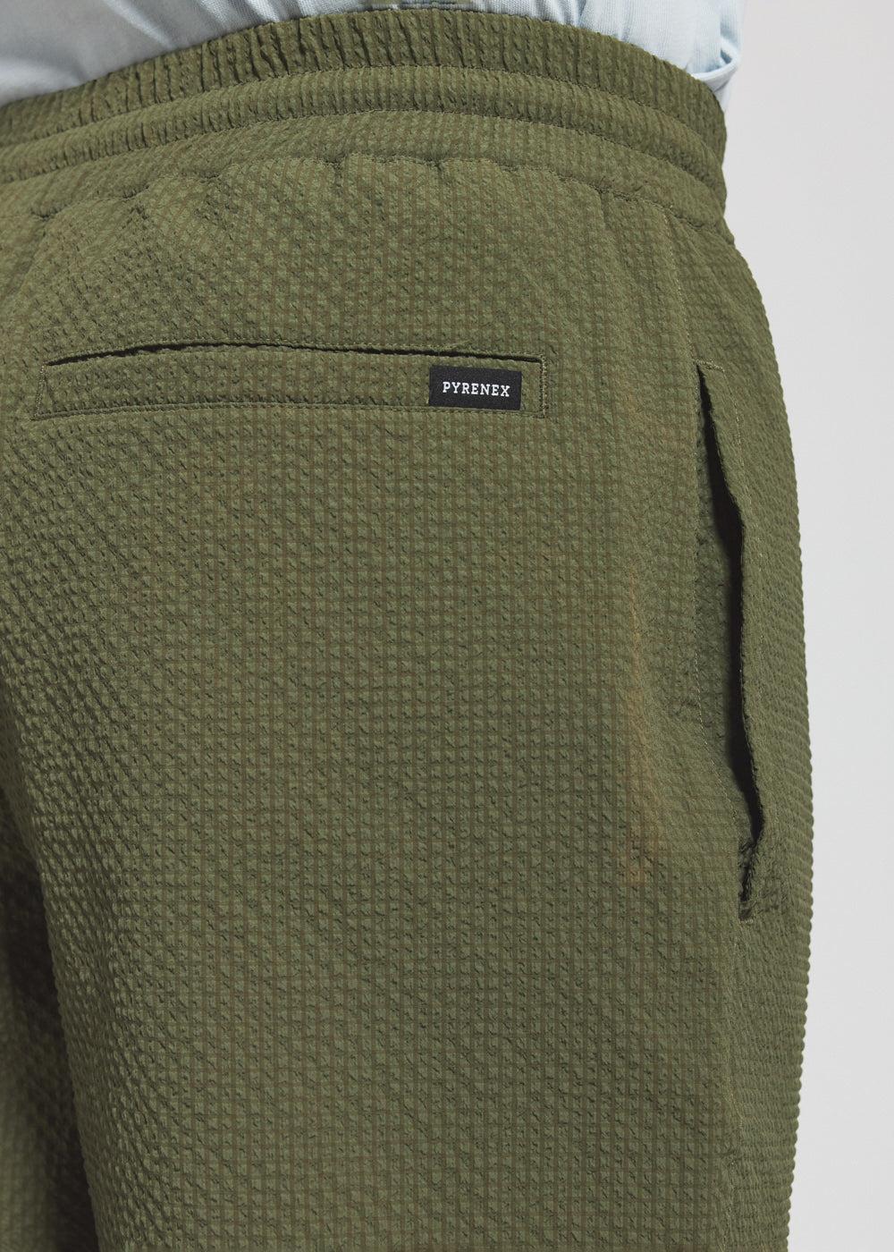 Pyrenex Short Homme En Tissu Léger Horzain Khaki