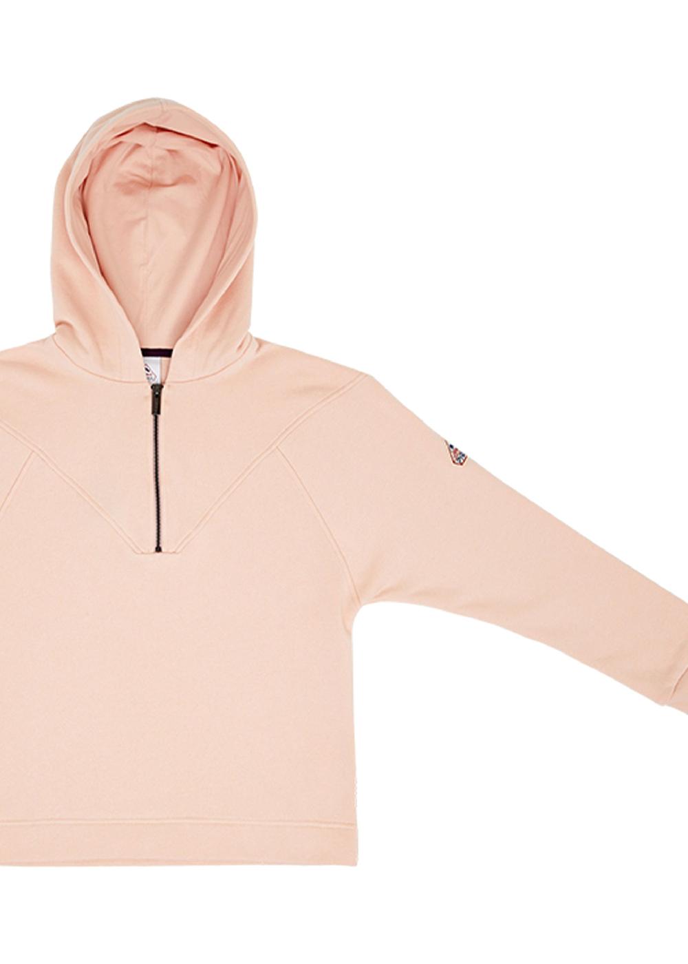 Pyrenex Sweat à Capuche Pyrenex Bianca Pour Femme En Coton Bio Peach Whip