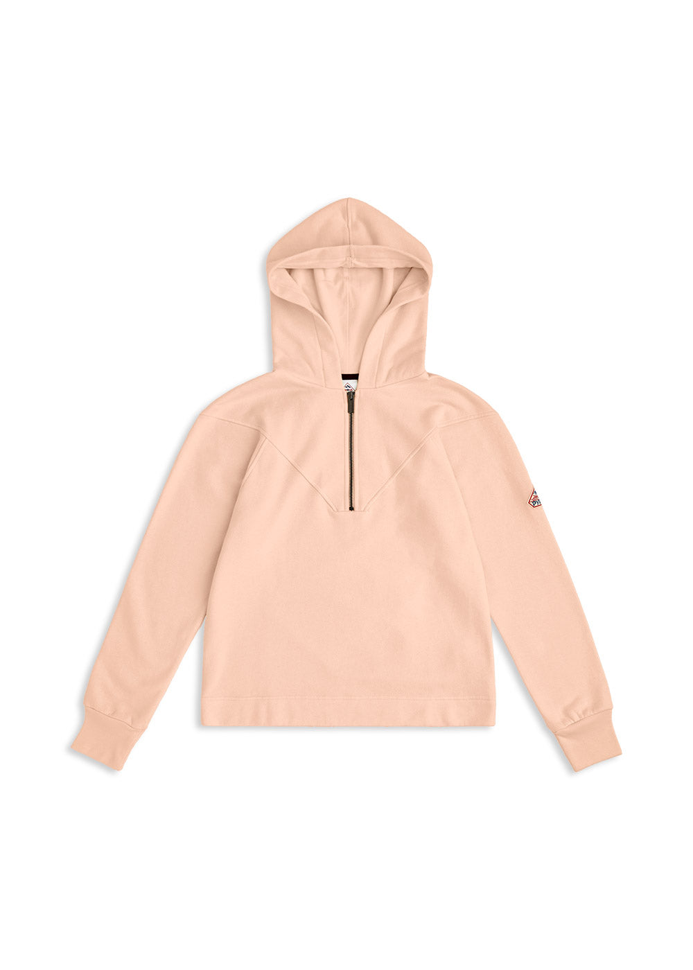 pyrenex Sweat à capuche Pyrenex Bianca pour femme en coton bio Peach whip