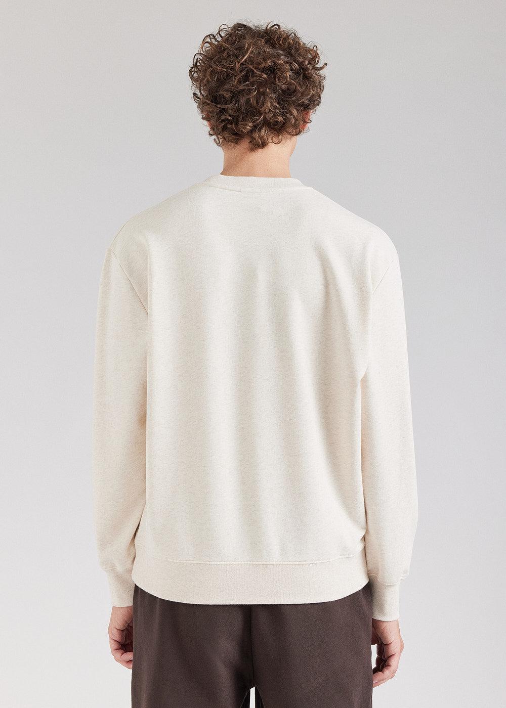 Pyrenex Sweat à Col Rond Unisexe En Coton Bio Pyrenex Phase Blanc