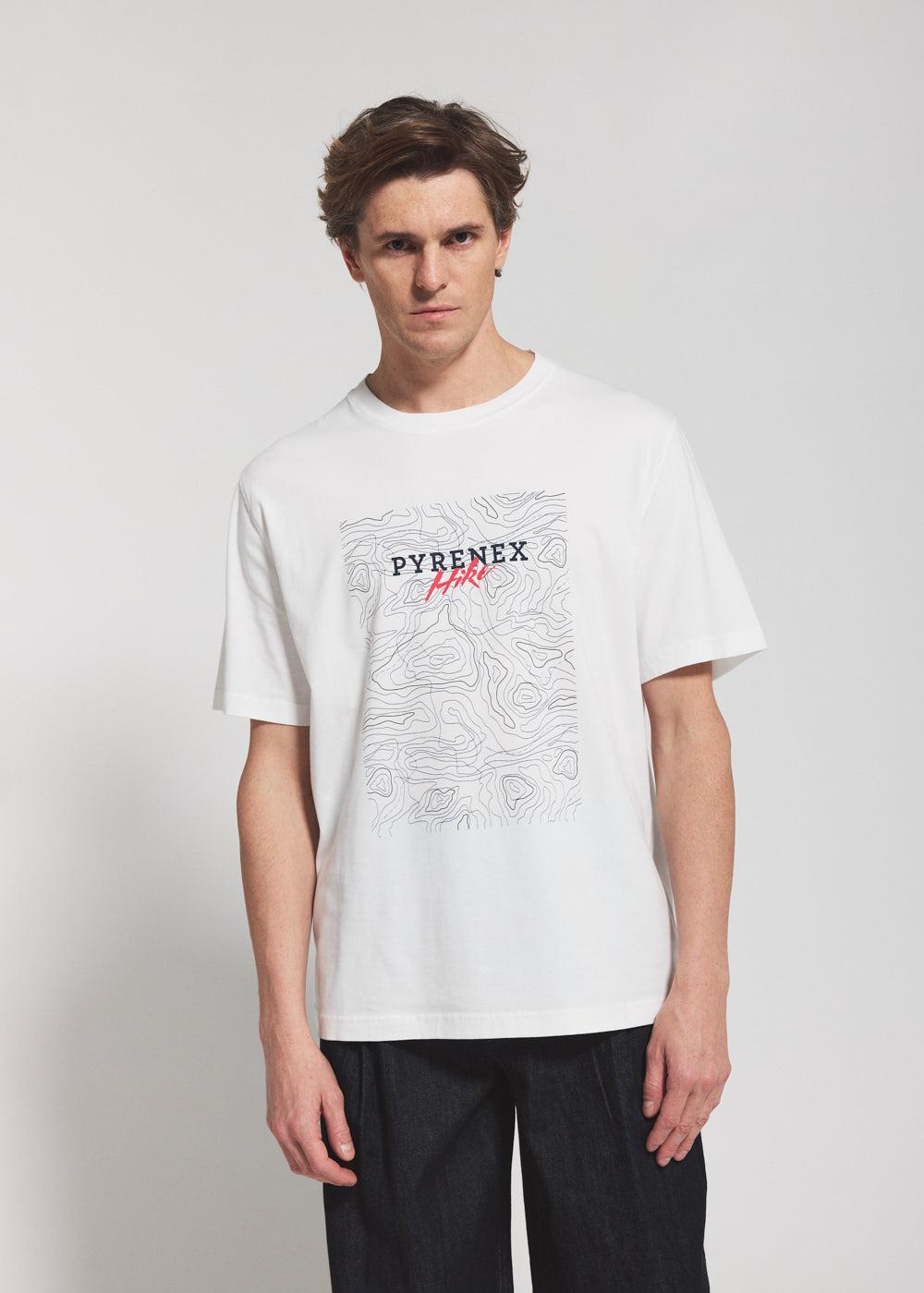 Pyrenex T-shirt Unisexe Col Rond En Coton Biologique Pyrenex Pike Blanc