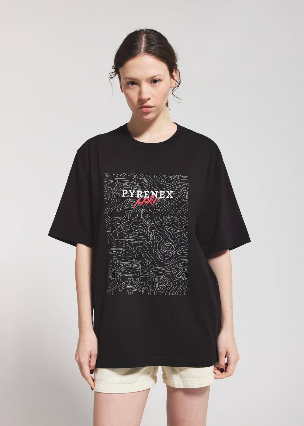 Pyrenex T-shirt Unisexe Col Rond En Coton Biologique Pyrenex Pike Noir