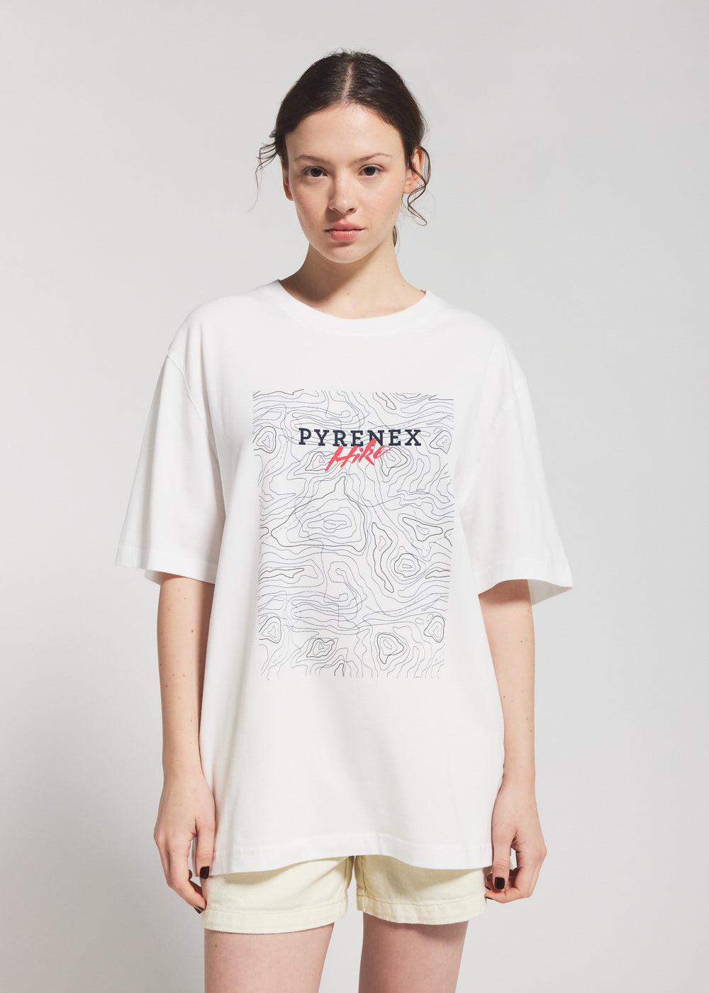 pyrenex T-shirt unisexe col rond en coton biologique Pyrenex Pike blanc