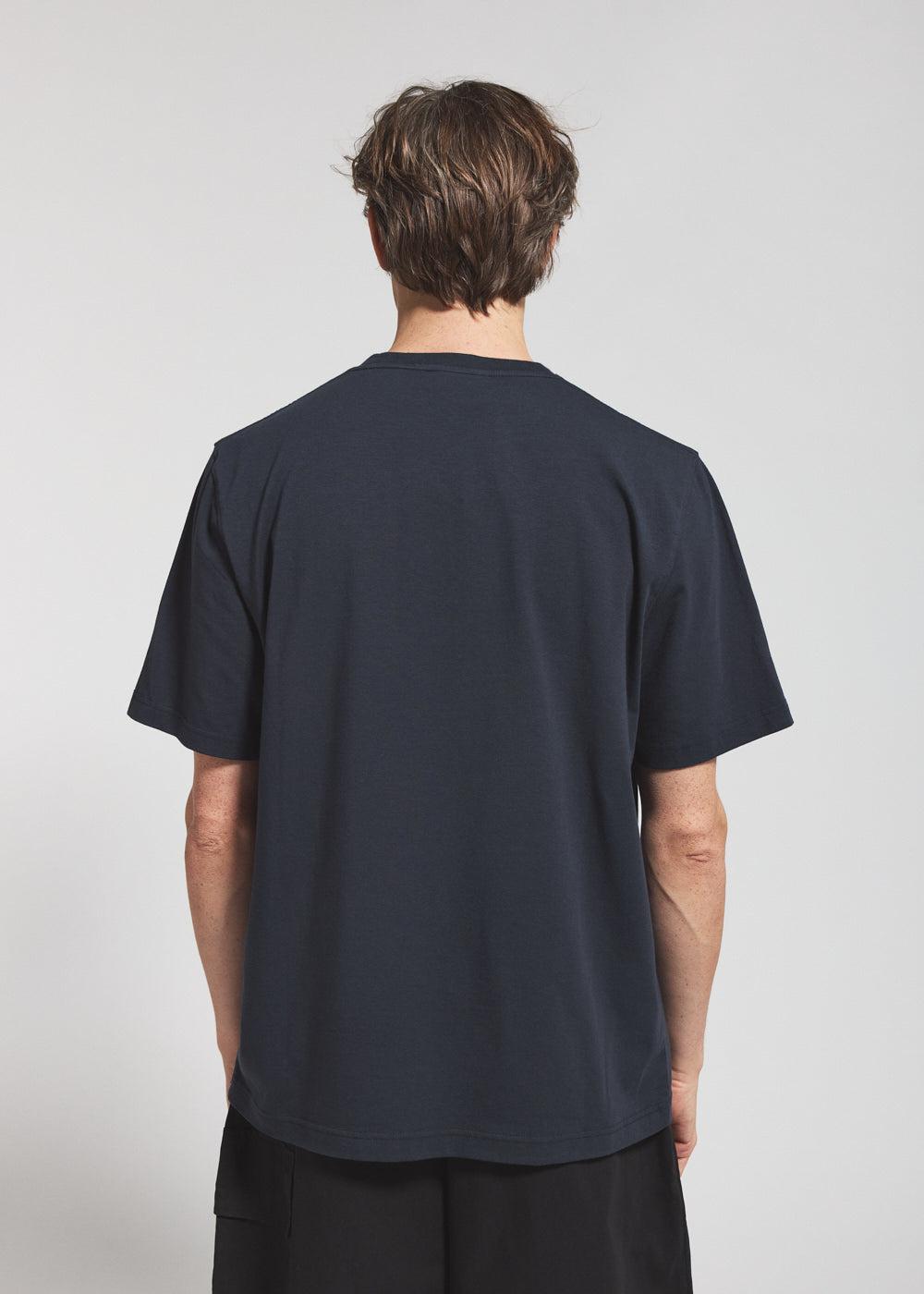 Pyrenex T-shirt Unisexe En Coton Biologique Pyrenex Classic Bleu Marine