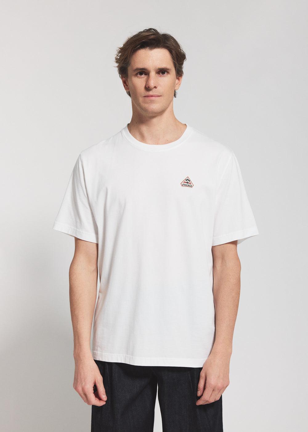 Pyrenex T-shirt Unisexe En Coton Biologique Pyrenex Classic Blanc