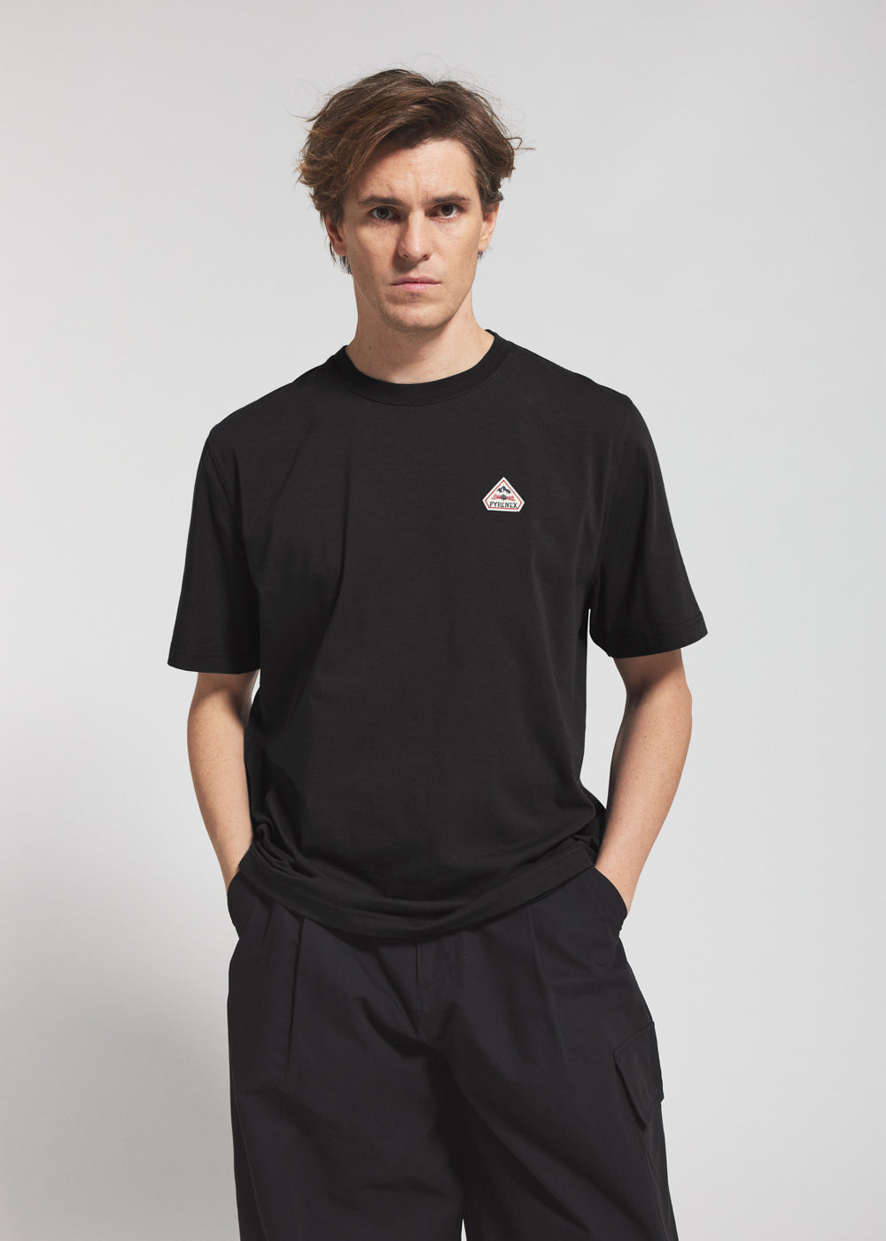 pyrenex T-shirt unisexe en coton biologique Pyrenex Classic noir pyrenex T-shirt unisexe en coton biologique Pyrenex Classic noir