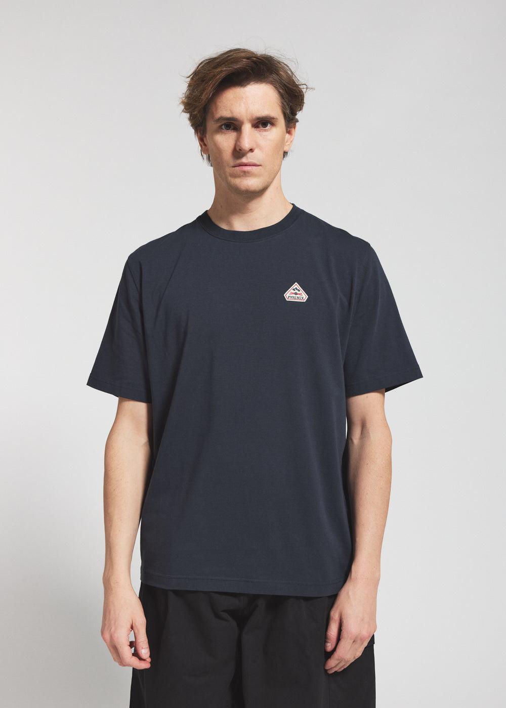 pyrenex T-shirt unisexe en coton biologique Pyrenex Classic bleu marine