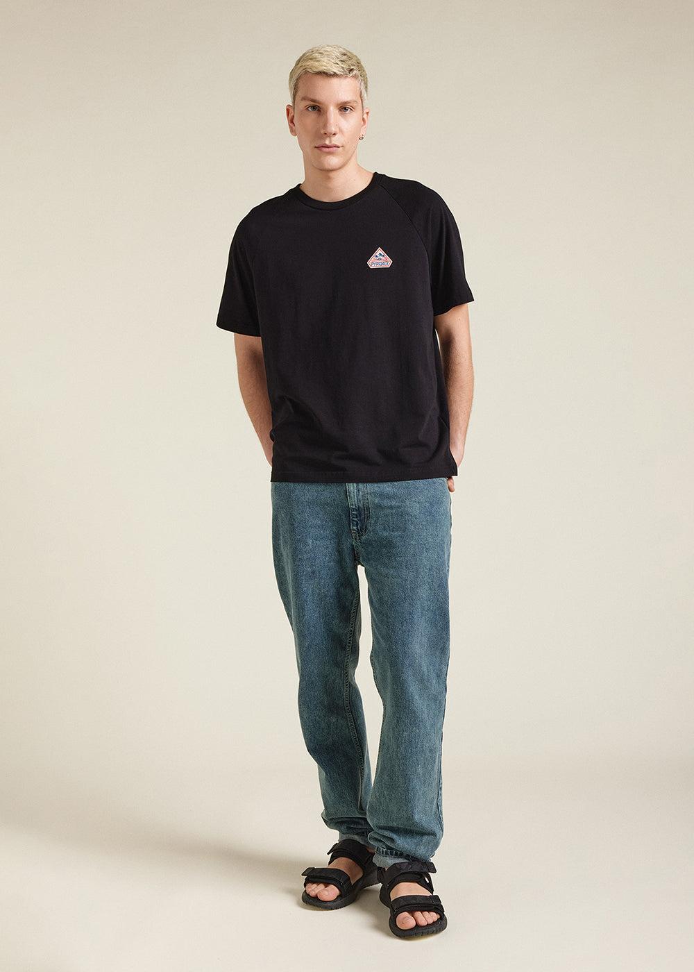 Pyrenex T-shirt Unisexe En Coton Biologique Pyrenex Corto Black