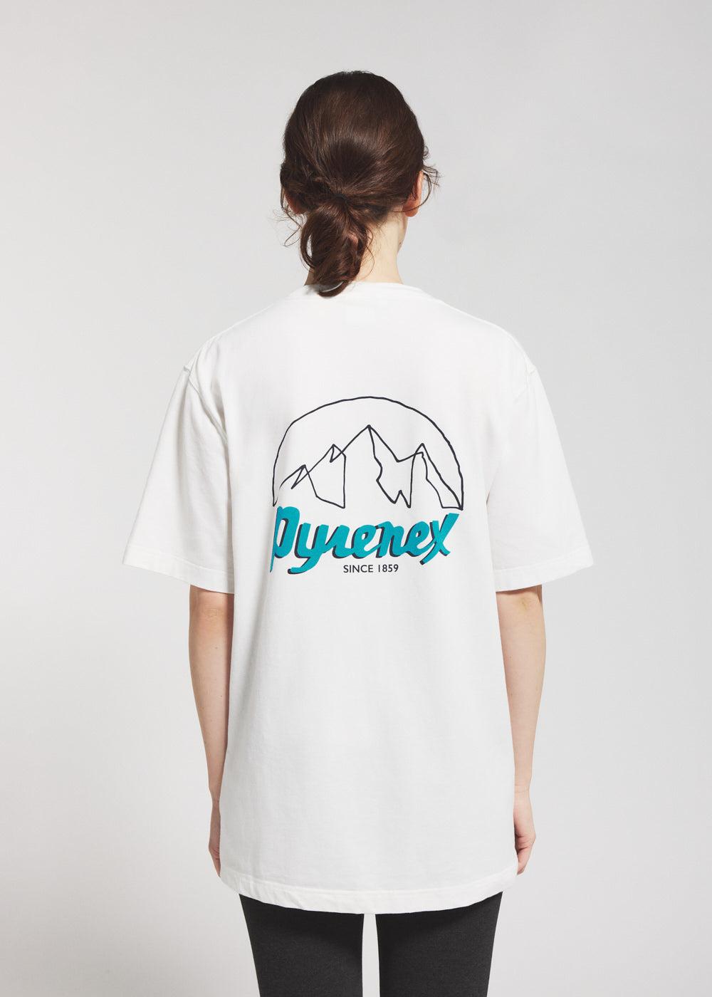 Pyrenex T-shirt Unisexe En Coton Biologique Pyrenex Hill Blanc