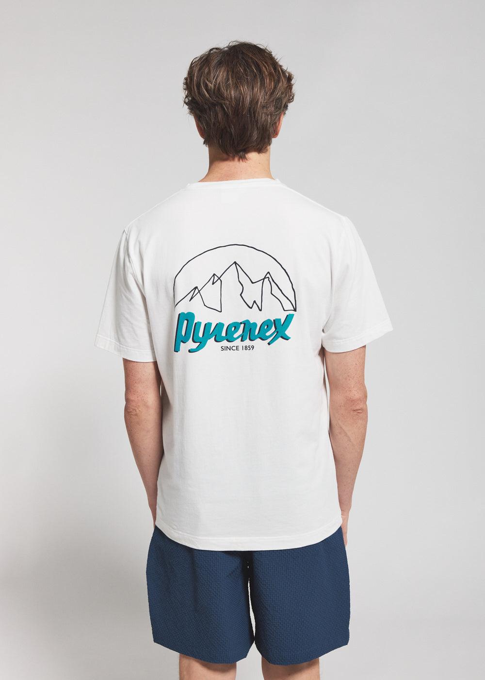Pyrenex T-shirt Unisexe En Coton Biologique Pyrenex Hill Blanc