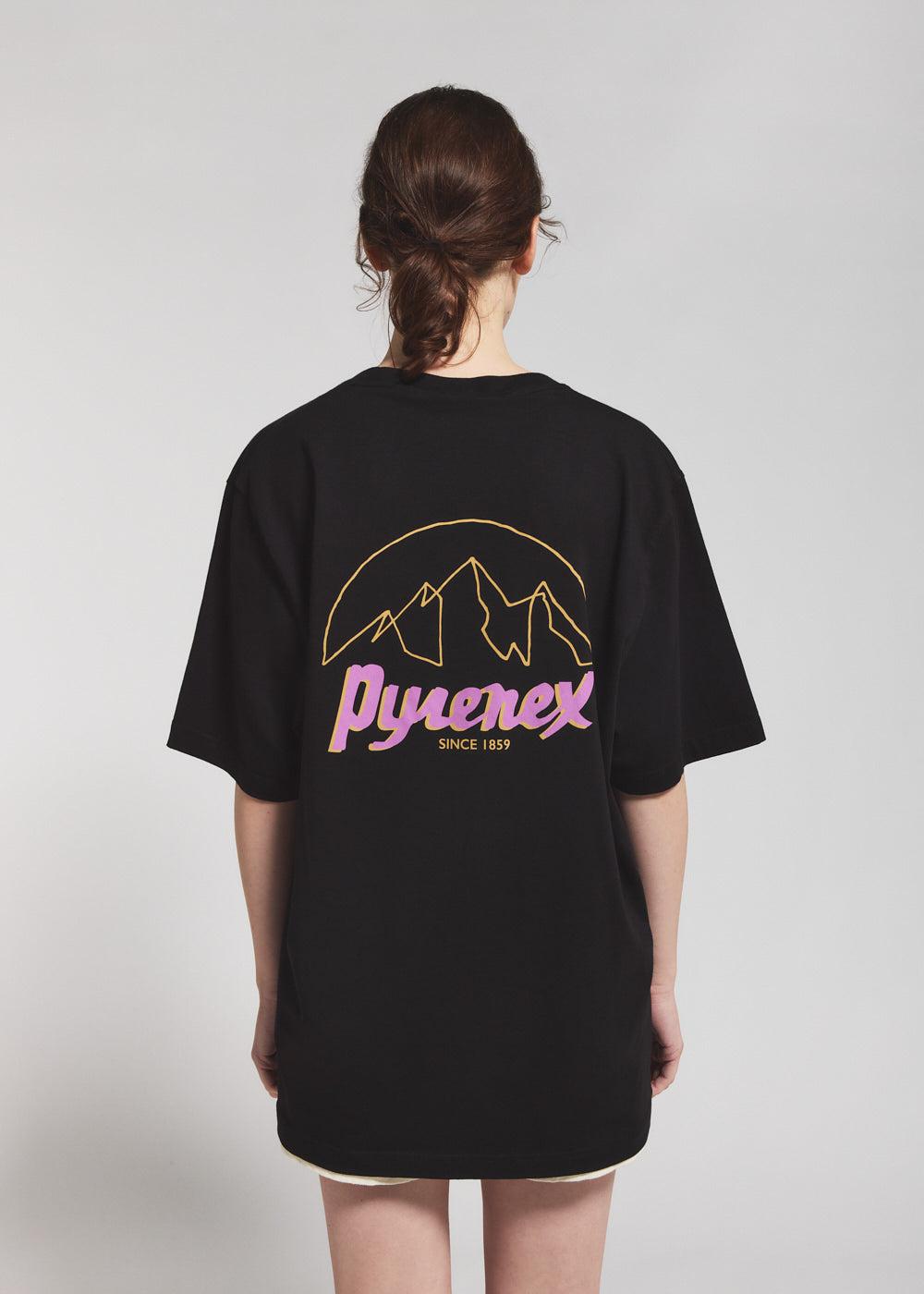 Pyrenex T-shirt Unisexe En Coton Biologique Pyrenex Hill Noir