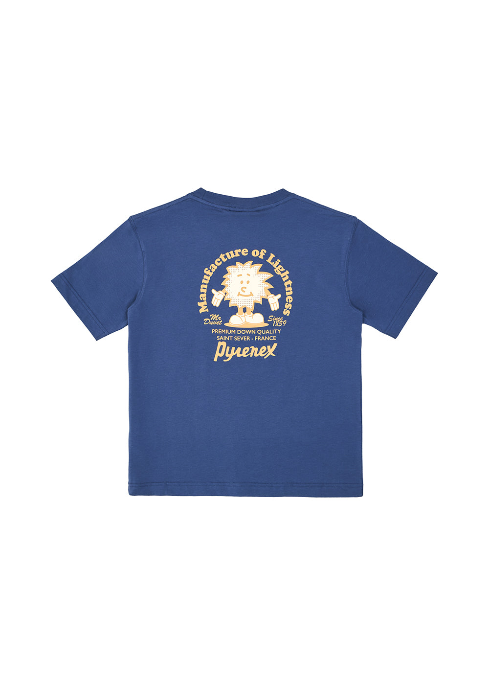 Pyrenex T-shirt Unisexe En Coton Biologique Pyrenex Mfg Tee Bleu
