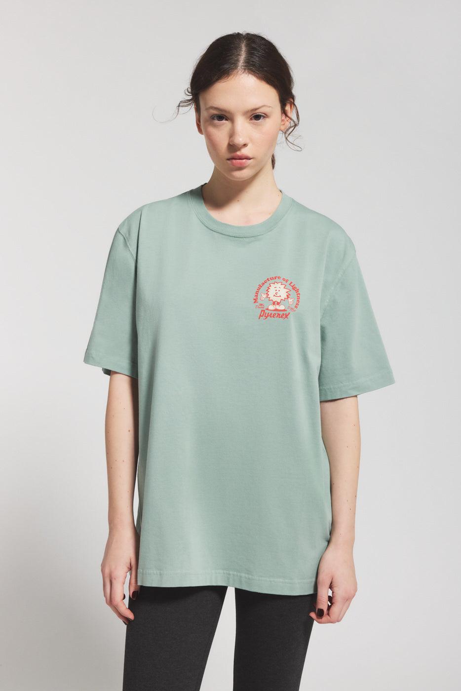 pyrenex T-shirt unisexe en coton biologique Pyrenex Mfg Tee vert d'eau