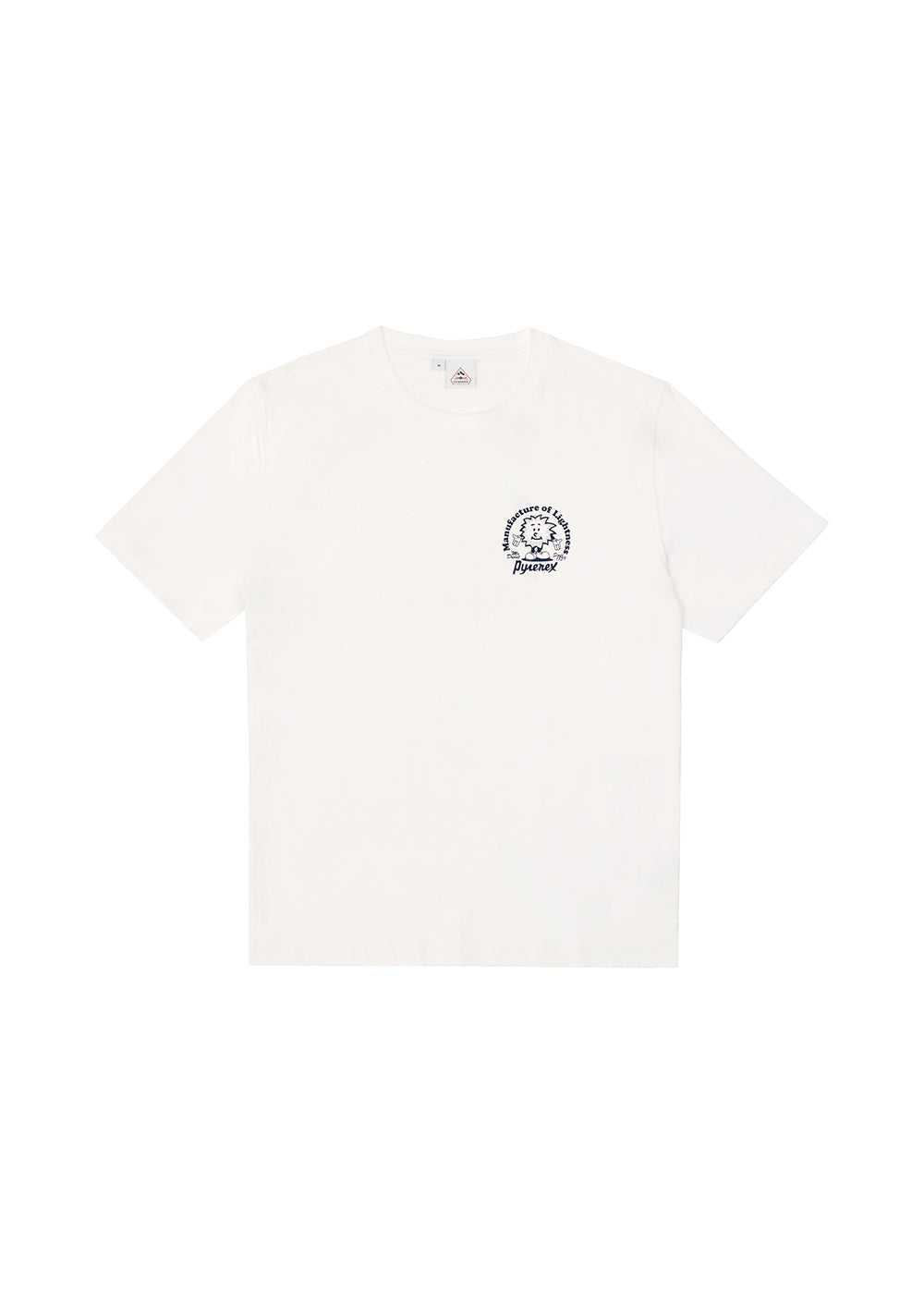Pyrenex T-shirt Unisexe En Coton Biologique Pyrenex Mfg Tee Blanc