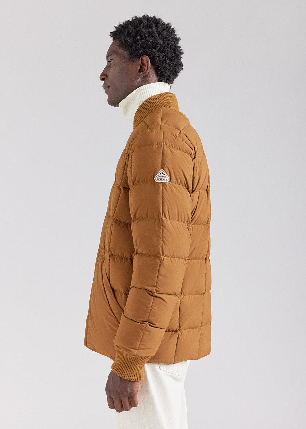 Pyrenex Veste Doudoune Homme Pyrenex Flight à Piquage Carré Bronze Brown