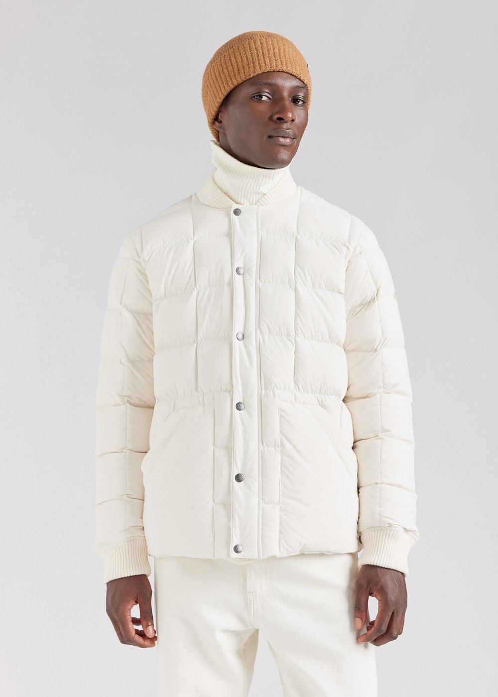 pyrenex Veste doudoune homme Pyrenex Flight à piquage carré Chalk