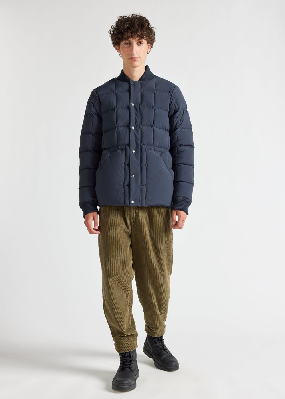 pyrenex Veste doudoune homme Pyrenex Flight à piquage carré Deep ink