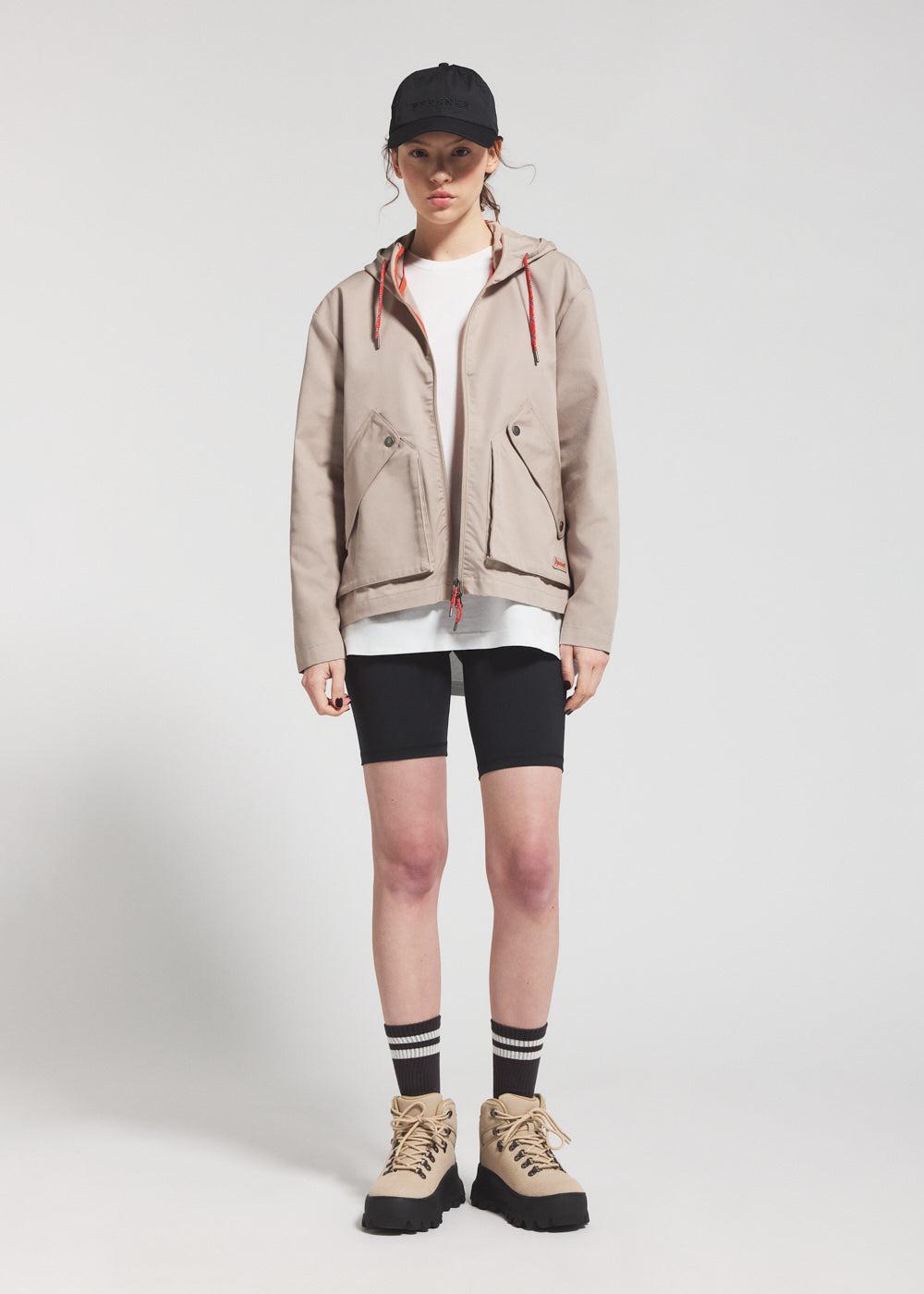 Pyrenex Veste Légère à Capuche Femme Pyrenex Waterfall Beige