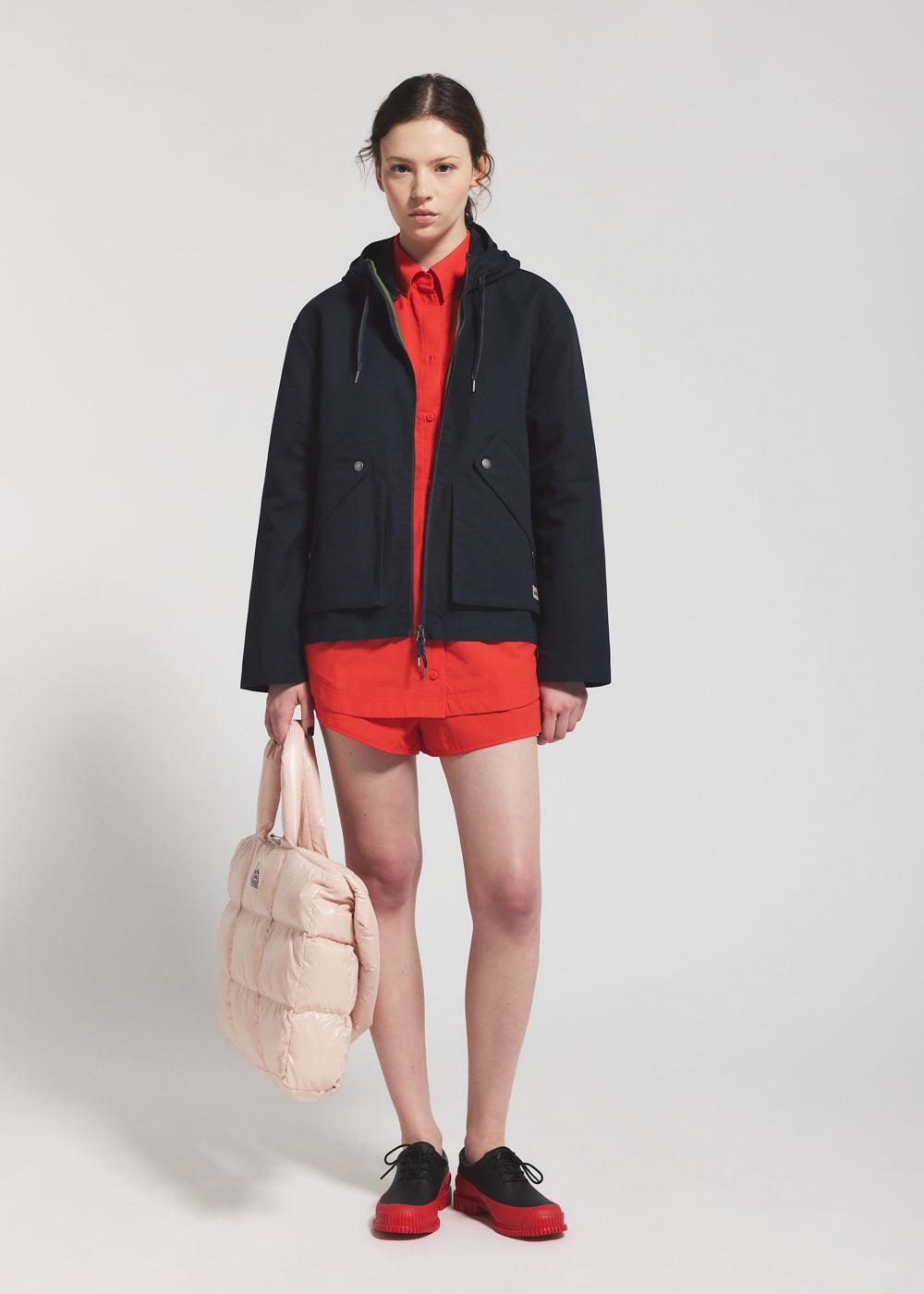 Pyrenex Veste Légère à Capuche Femme Pyrenex Waterfall Bleu Marine