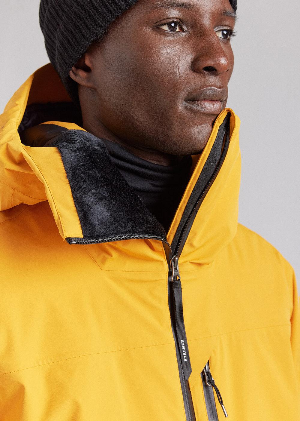 Pyrenex Veste Parka Imperméable Homme Pyrenex Gravity 2 En Duvet Naturel Cadium Yellow