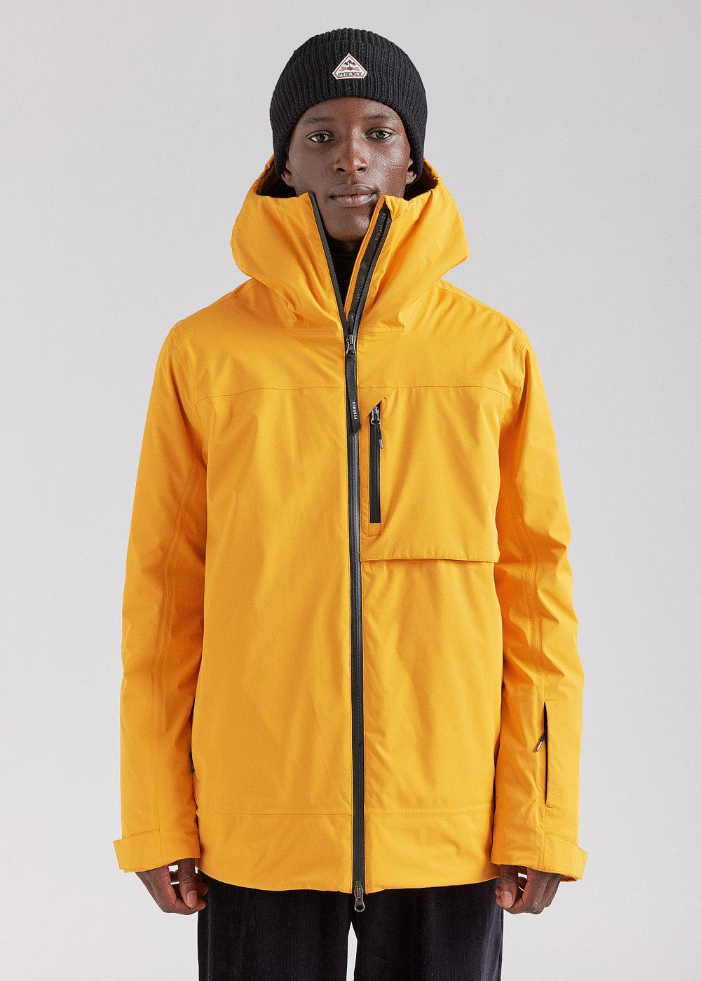 pyrenex Veste parka imperméable homme Pyrenex Gravity 2 en duvet naturel cadium yellow