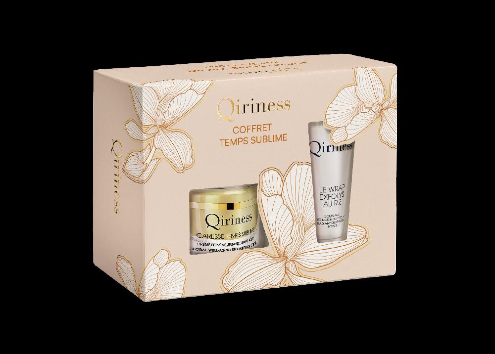 Qiriness Coffret Temps Sublime – Rituel Anti-Âge Global Crème Et Gommage