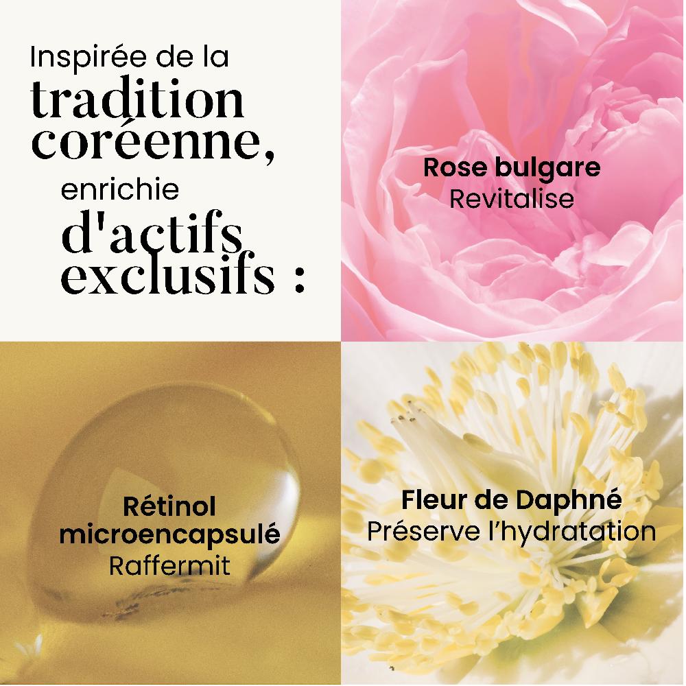 Qiriness Crème Anti-âge - Acide Hyaluronique Vitamine C - Temps Sublime Light