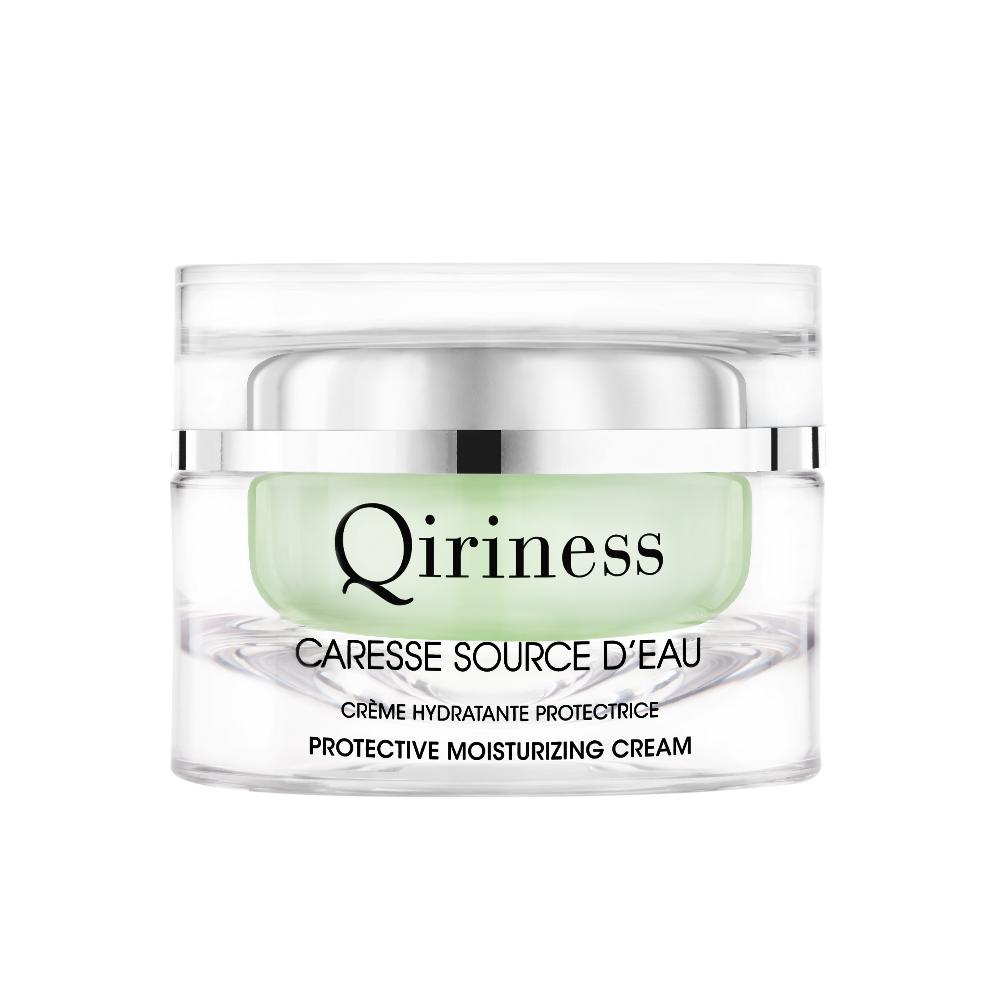 qiriness Crème Hydratante Acide Hyaluronique - Aloe Vera Niacinamide B3 - Caresse Source d'Eau