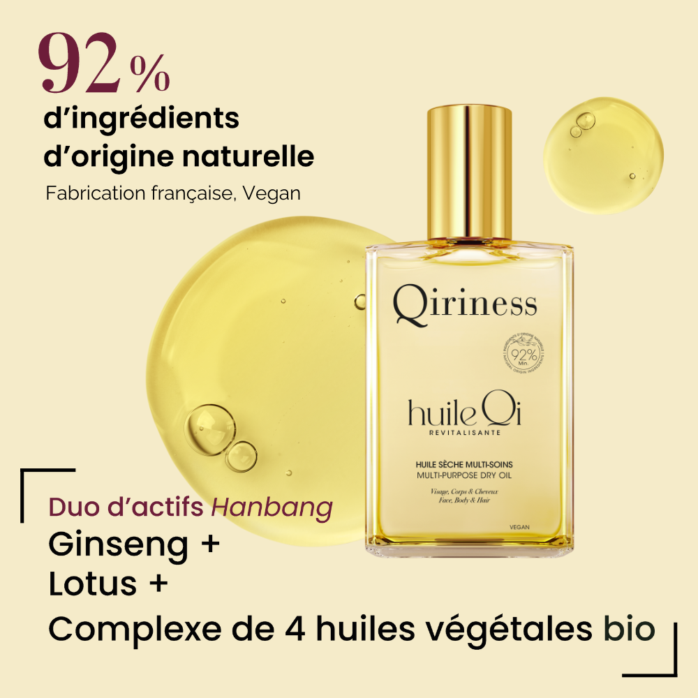 Qiriness Huile Qi Revitalisante - Visage Corps & Cheveux