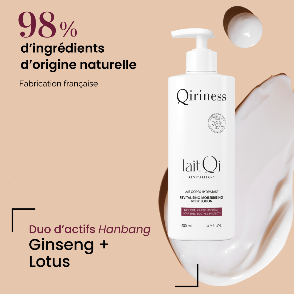 Qiriness Lait Corps Qi Revitalisant – Hydratation & Éclat