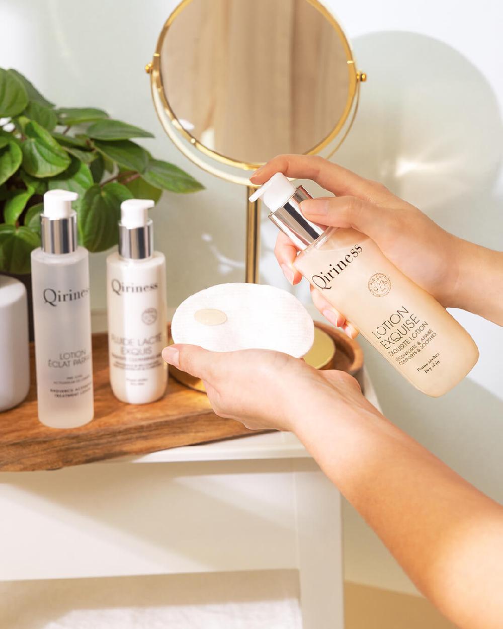 Qiriness Lotion Tonique & Hydratante - Niacinamide AHA - Éclat Parfait