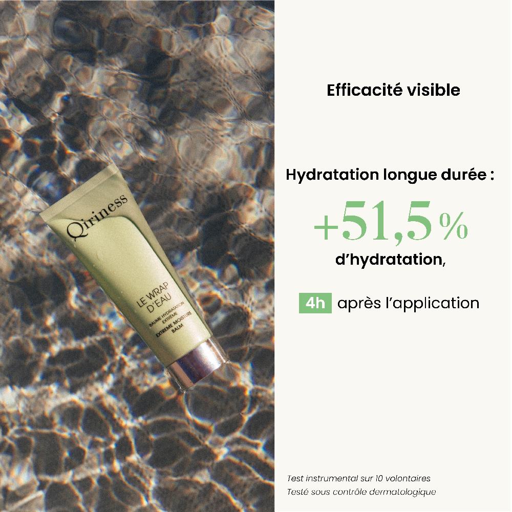 Qiriness Masque Hydratant Peau Sèche Aloe Vera - Wrap D'Eau