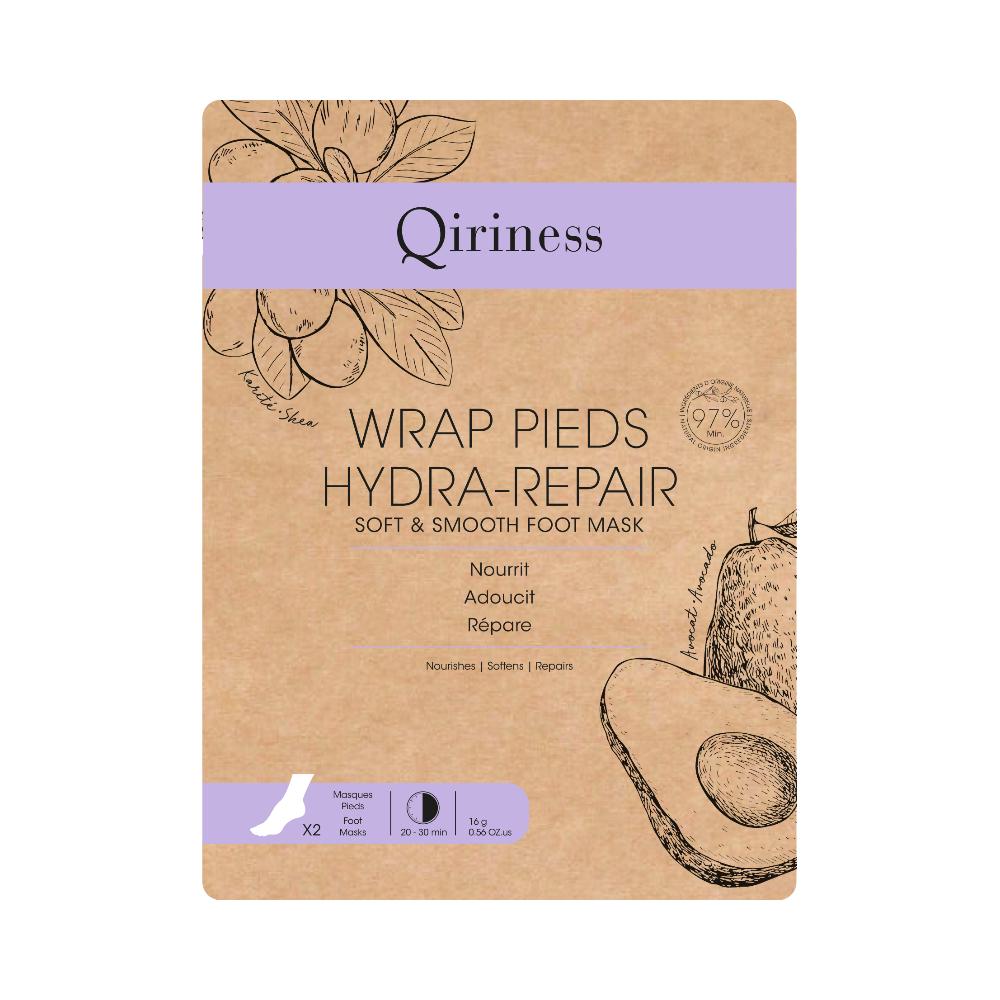 qiriness Masque Pieds Enveloppant Hydratant - Wrap Pieds Hydra-Repair
