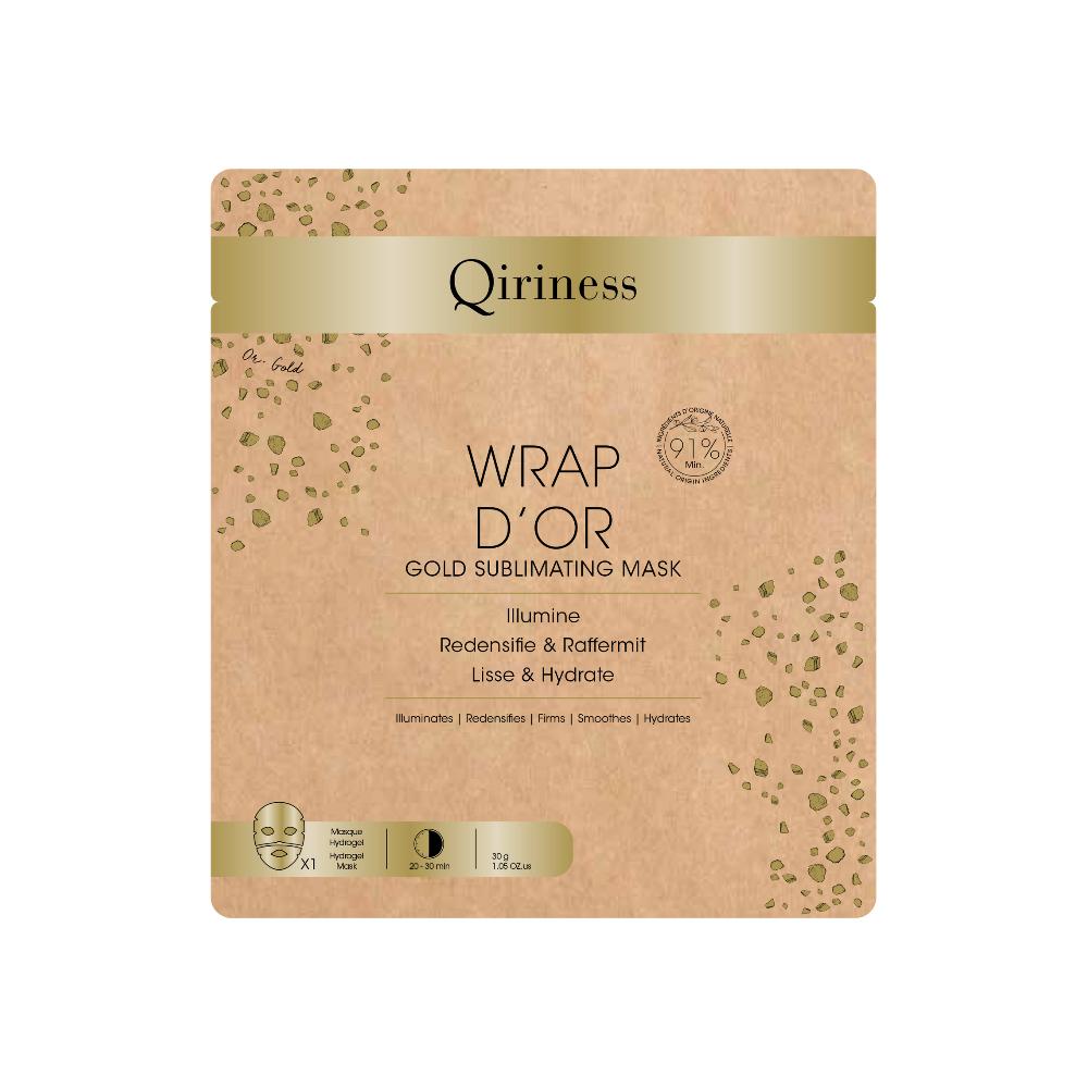 qiriness Masque Repulpant Anti-âge Acide Hyaluronique - Wrap d'Or